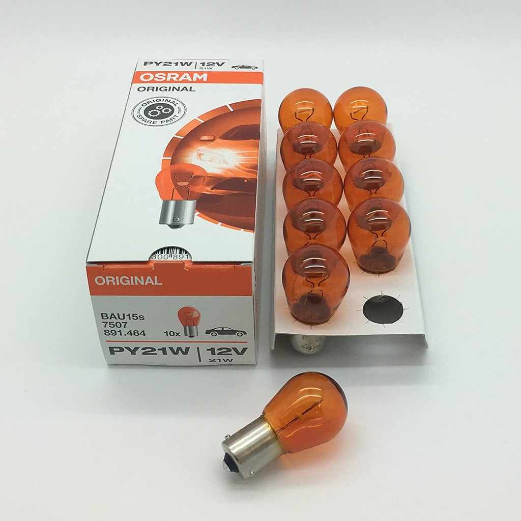 ไฟเลี้ยวรถยนต์ / ไฟเลี้ยว / ไฟเลี้ยว PY21W BAU15S Amber Osram 7507