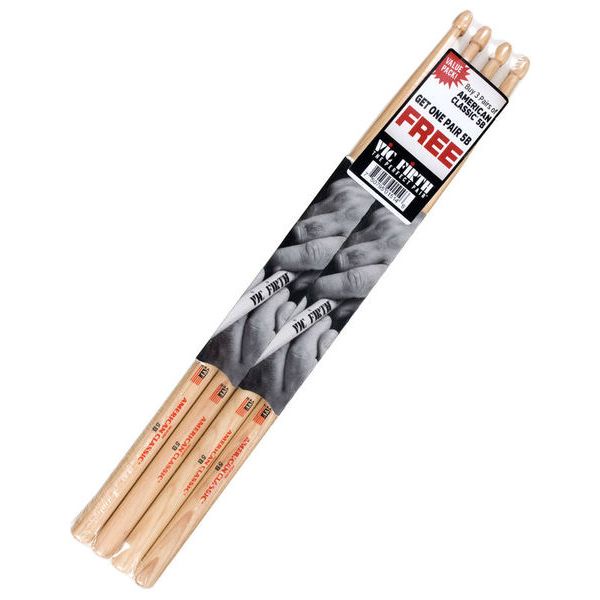 แพ็คไม้กลอง-vic-firth-american-classic-hickory-3แถม1-ของแท้made-in-usa