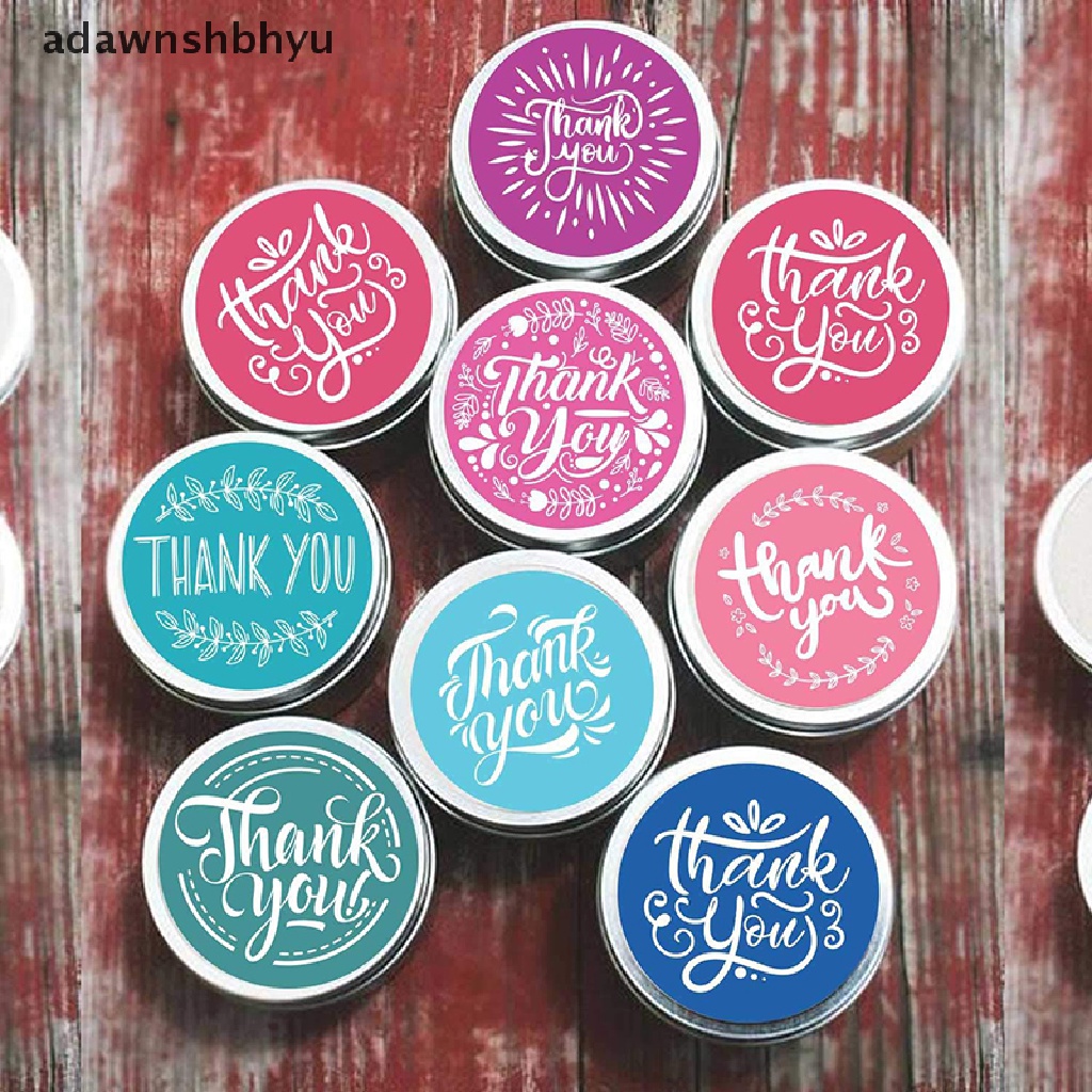 adawnshbhyu-สติกเกอร์ฉลาก-thank-you-ทรงกลม-สําหรับติดตกแต่งบรรจุภัณฑ์-500-ชิ้น