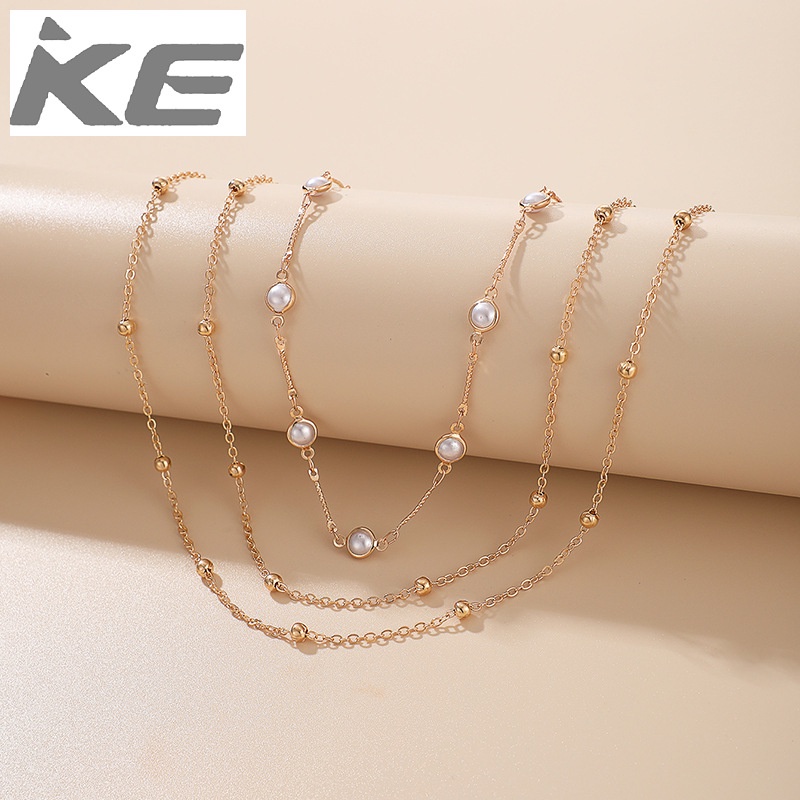 french-temperament-multi-pearl-clavicle-chain-womens-simple-light-luxury-design-long-necklace