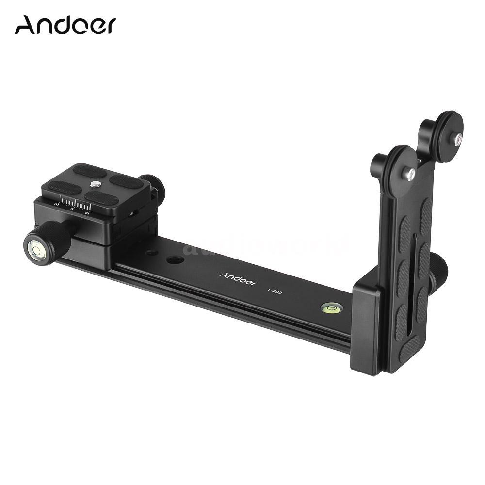 andoer-l-200-อุปกรณ์เสริมกล้องขาตั้งเลนส์กล้องแบบปรับได้