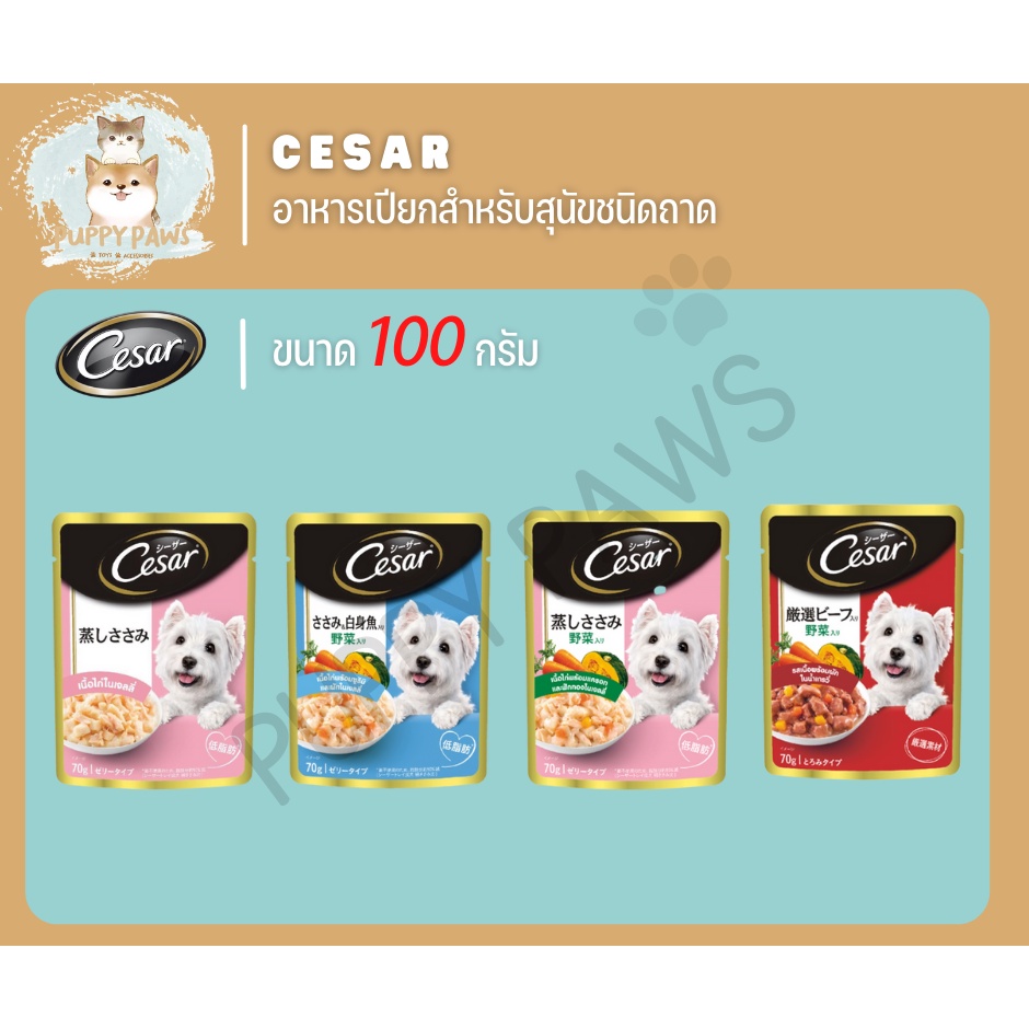 cesar-ซีซาร์-อาหารสุนัข-อาหารหมาเปียกแบบซอง-70g