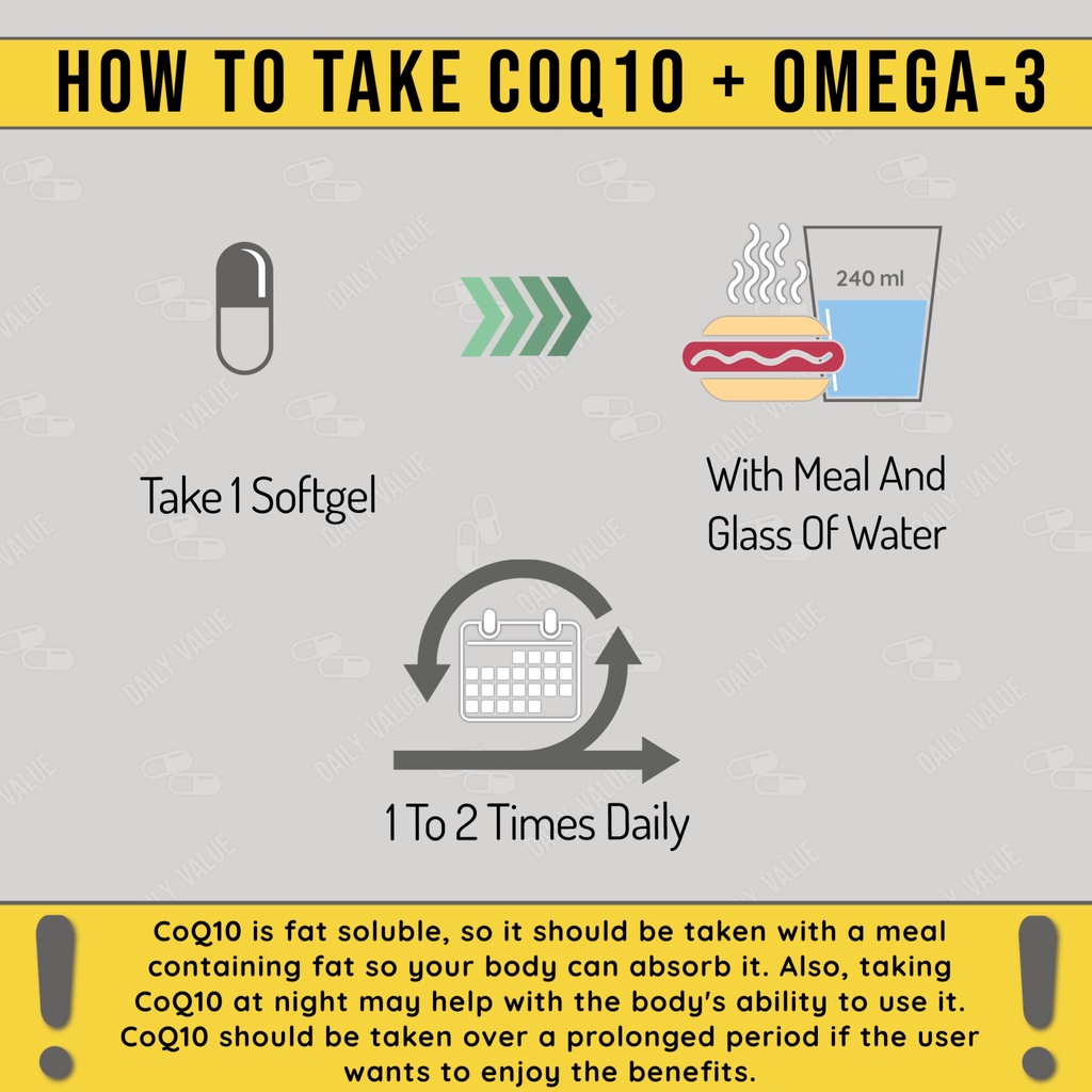 ภาพสินค้าโคคิวเทน / CoQ10 60 MG w/ Omega-3 Fish Oil by NOW FOODS จากร้าน dailyvalue บน Shopee ภาพที่ 2