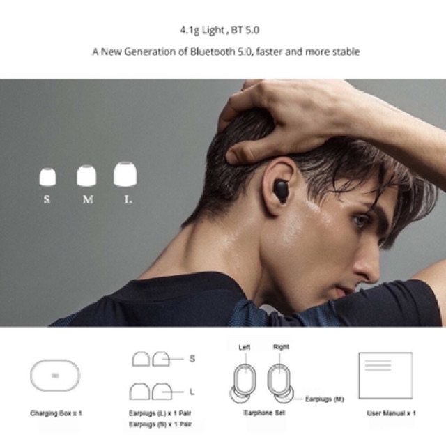 ภาพหน้าปกสินค้าXiaomi Redmi airdots หูฟังบลูทูธไร้สาย Bluetooth wireless จากร้าน 3c_shop บน Shopee