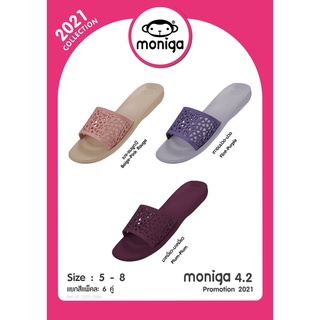 รองเท้าแตะแบบสวม MONOBO รุ่น MONIGA4.2 พื้นบางเบา ใส่สบาย รองเท้าไม่หด ของแท้