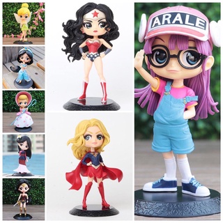 โมเดล ของเล่น โมเดลQ posket part2（supergirl/Wonder Woman/มู่หลาน/อราเล่/Jasmine/ทิงเกอร์เบลล์/Bo Peep)