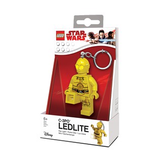 LEGO พวงกุญแจ ไฟฉาย เลโก้ มินิฟิกเกอร์ สตาร์วอร์ส ซีทรีพีโอ Star Wars - C-3PO Key Light ของแท้