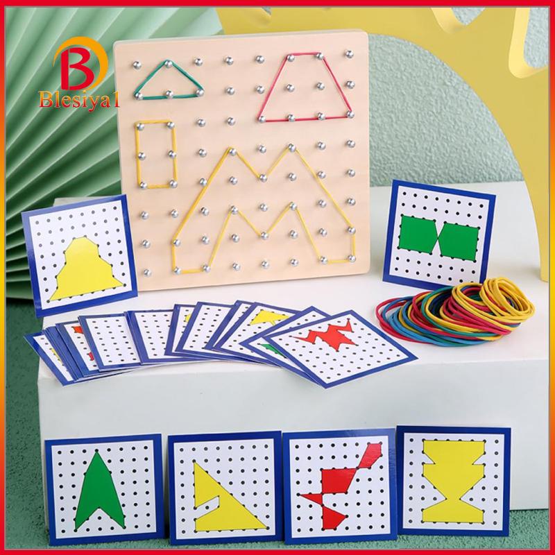 blesiya1-บอร์ดไม้-กราฟฟิก-montessori-geoboard-ของเล่นคณิตศาสตร์-สําหรับเด็ก