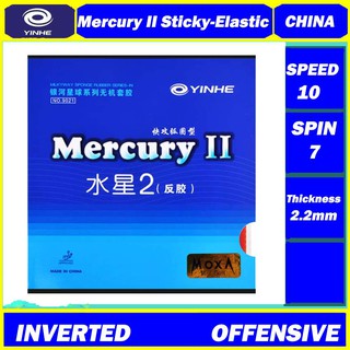 Yinhe Mercury ปิงปองยาง แบบยืดหยุ่น สําหรับปิงปอง 2 ชิ้น