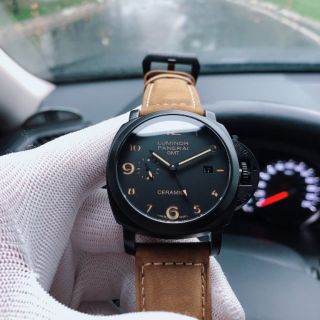 Panerai LUMINOR1950 ซีรีส์ฟังก์ชั่นปฏิทินกลไกอัตโนมัติผู้ชายเซรามิก PAM 00441