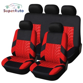 SuperAuto หุ้มเบาะรถยนต์ ผ้าคลุมเบาะรถยนต์ ที่หุ้มเบาะรถยนต์ เบาะรองนั่งรถยนต์ ของแต่งรถยนต์