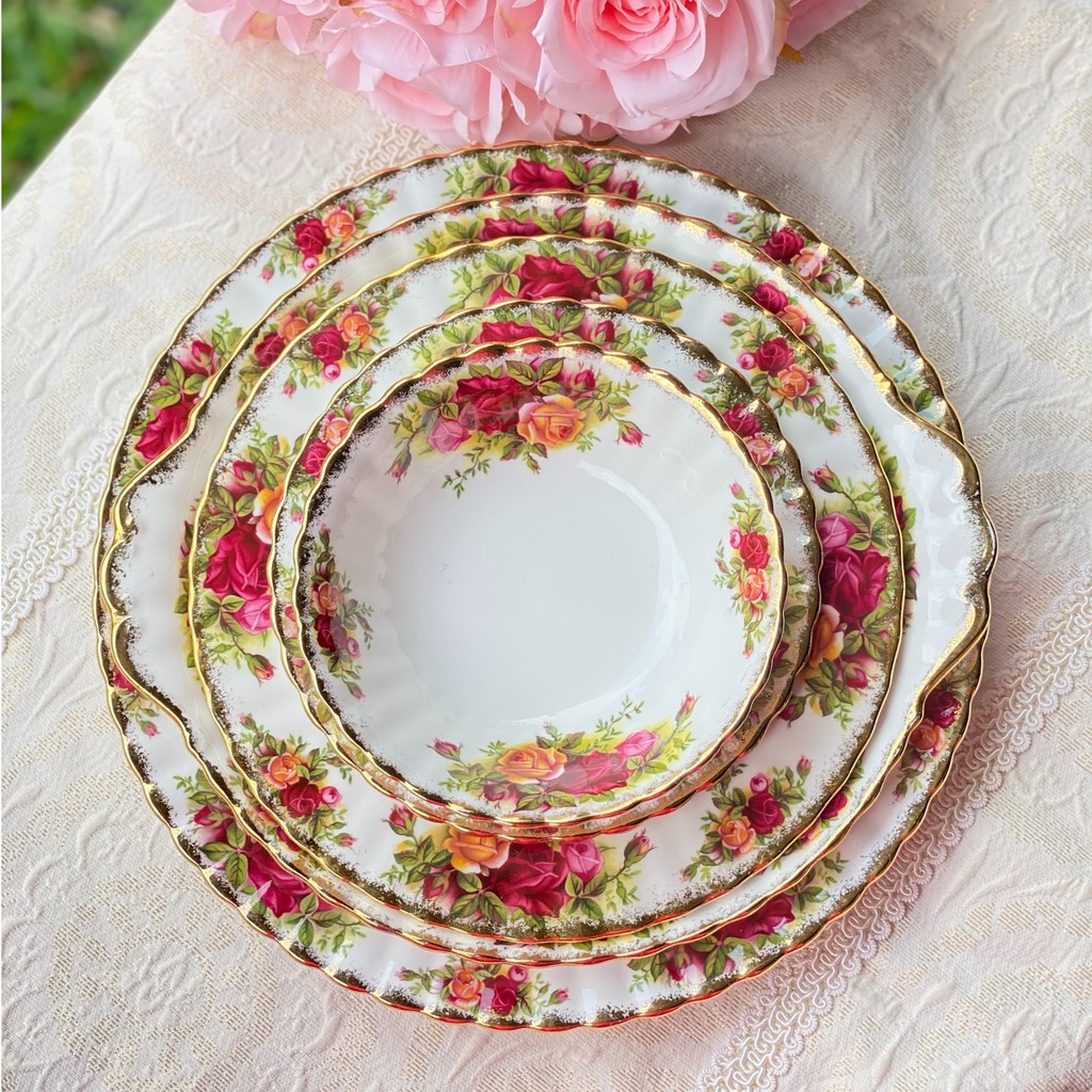*มีตำหนิ* Royal Albert Old Country Roses Made In England ของแท้นำเข้า ...