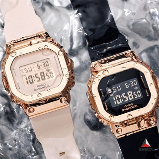 นาฬิกาข้อมือ Casio G-Shock GM-S5600 สายสแตนเลส กันน้ํา สําหรับผู้หญิง