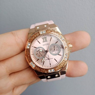 GUESS นาฬิกาข้อมือผู้หญิง LIMELIGHT รุ่น W1053L3 สีชมพู