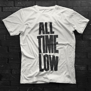 เสื้อยืดผู้ชาย เสื้อยืด พิมพ์ลาย Gildan All Time Low White สําหรับผู้ชาย และผู้หญิง S-5XL