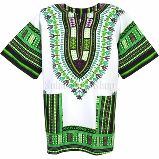 Dashiki African Shirt Cotton Hiphop เสื้อจังโก้ เสื้ออินเดีย เสื้อแอฟริกา เสื้อฮิปฮอป เสื้อโบฮีเมียน ad12wt1