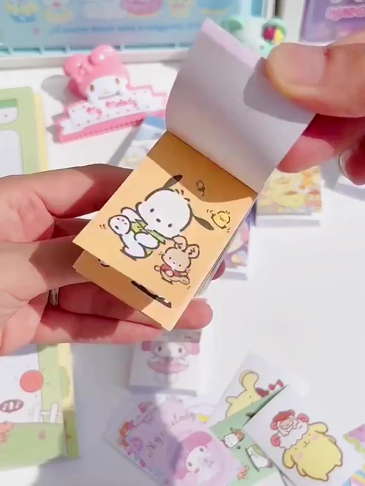 sanrio-สติกเกอร์กระดาษวาชิ-ลายซานริโอ้-สําหรับตกแต่งสมุดโน้ตบุ๊ก-diy-จํานวน-50-ชิ้น