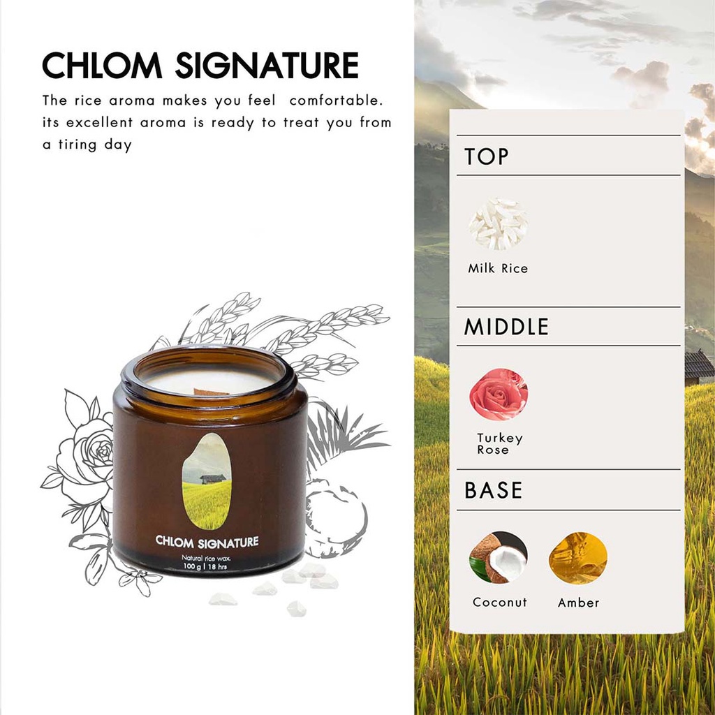 เทียนหอมไขรำข้าว-ch-lom-rice-wax-candle-chlom-signature