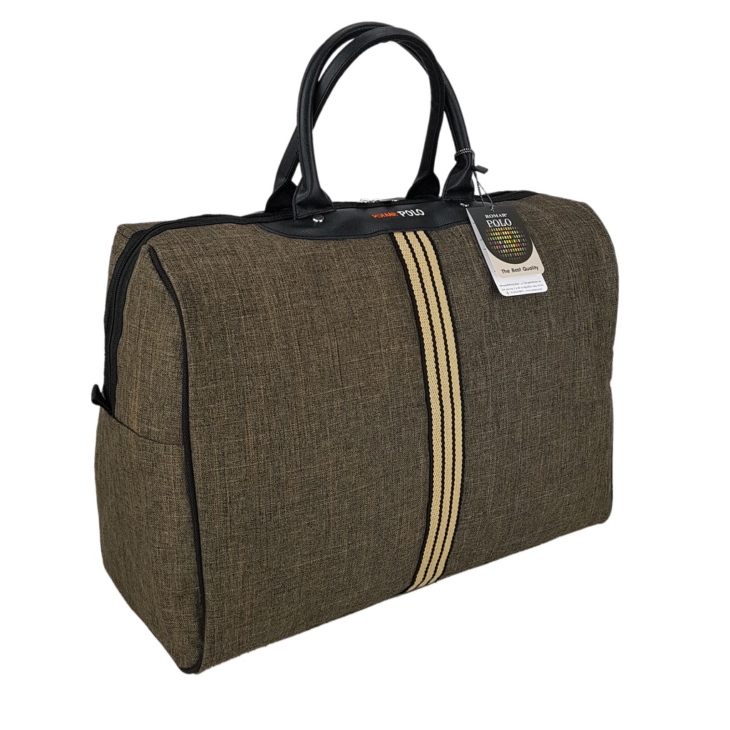 romar-polo-กระเป๋าเดินทาง-กระเป๋าถือ-ขนาด-18-นิ้ว-style-vintage-canvas-brown