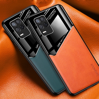 เคสโทรศัพท์ Realme 8 4G / Realme 8 5G Magnetic Casing Silicone TPU Soft Ultra-thin Leather Back Cover เคส Realme8 Phone Case