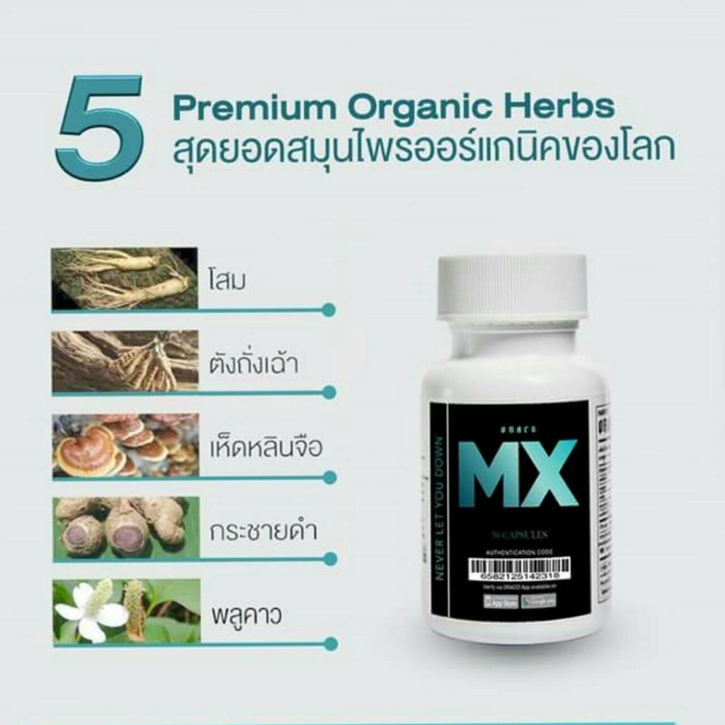 ภาพสินค้าDRACO MX 1 กระปุก 30 caps (รับประกันการเห็นผล) จากร้าน bunnycorp.co.th บน Shopee ภาพที่ 2