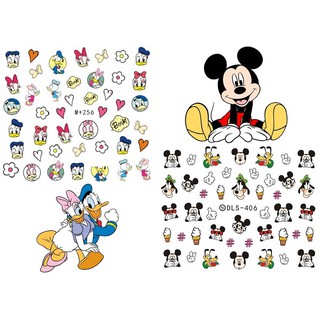 สติกเกอร์ติดเล็บ Mickey Mouse &amp;Donale Duck