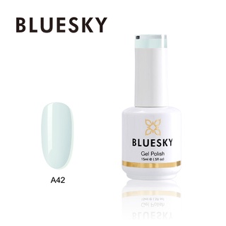 สีเจล Bluesky gel polish เขียวมิ้น A42