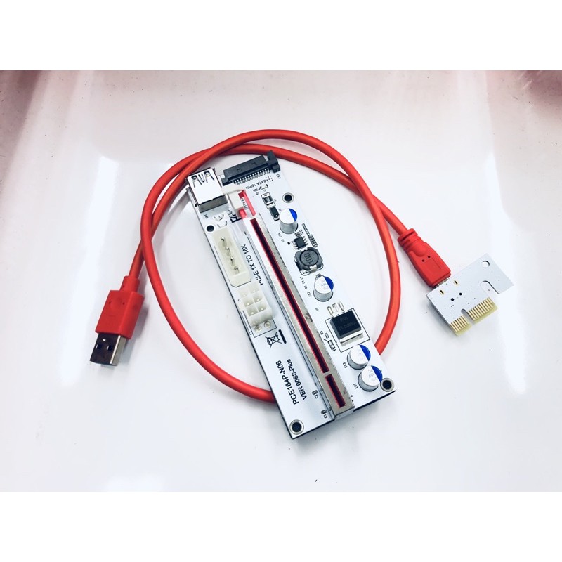 ภาพหน้าปกสินค้า1Pcs USB 3.0 PCI-E Express 1x To 16x Extender Riser Card Adapter BTC 8 GPU Miner r60 จากร้าน khunsua บน Shopee