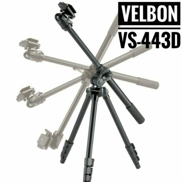 ขาตั้งกล้อง-velbon-vs-443d-หัวบอล-แขนหมุนได้รอบทิศทาง-tripod-ballhead-qhd-53d-ราคาส่ง-ประกันบริษัท-1-ปี