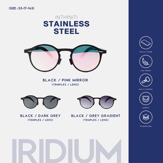 แว่นกันแดด inthiniti / Iridium - Stainless Steel