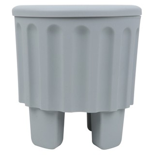 โต๊ะ เก้าอี้ เก้าอี้พลาสติก SPRING ROMAN STOOL สีเทา เฟอร์นิเจอร์นอกบ้าน สวน อุปกรณ์ตกแต่ง PLASTIC STOOL SPRING GRAY