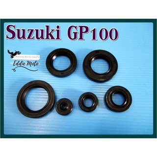 SUZUKI GP100 SEAL SET (6 PCS.)  // ชุดซีลผ่าเครื่อง ซีลเครื่องชุด สินค้าคุณภาพดี
