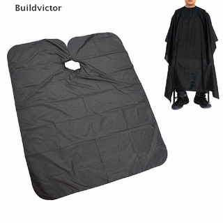 【Buildvictor】เสื้อคลุม ผ้ากันเปื้อน สีดํา สําหรับผู้ใหญ่ ร้านทําผม