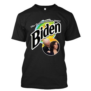 เสื้อยืดโอเวอร์ไซส์เสื้อยืด พิมพ์ลาย Joe Biden And Kamala Harris The Quicker Sniffer สไตล์โกธิคย้อนยุค สําหรับผู้หญิงS-3