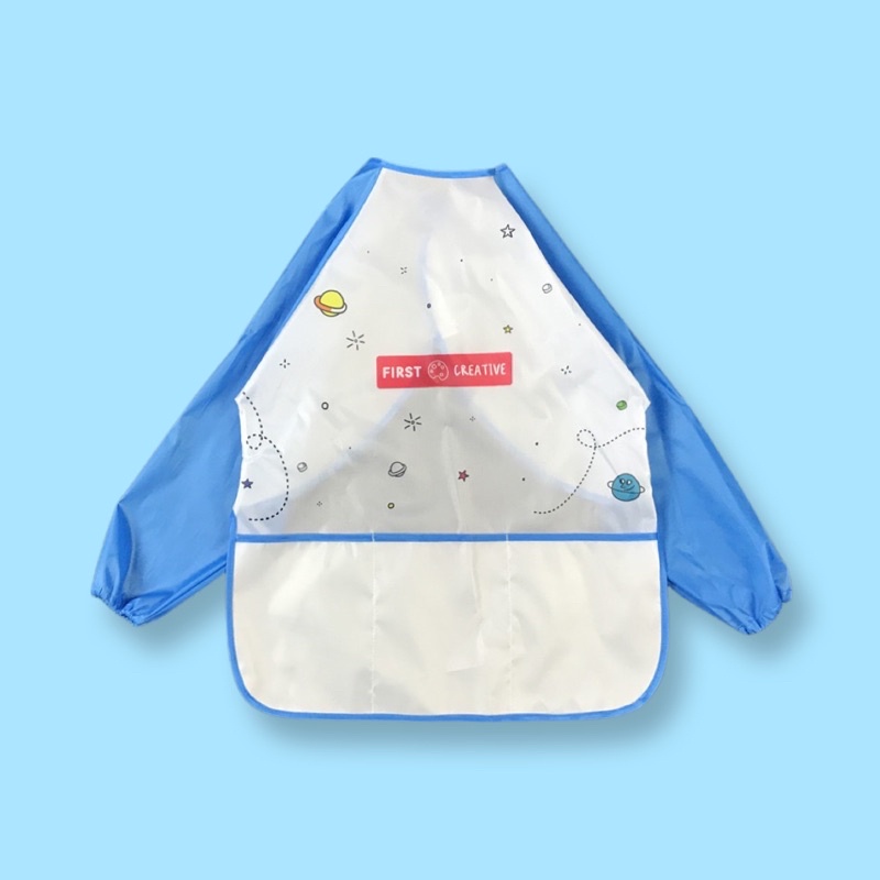 lalemon-เสื้อกันเปื้อนทำกิจกรรมศิลปะ-3-7-ขวบ-first-creative-kids-art-apron-แขนยาว-เสื้อศิลปะ