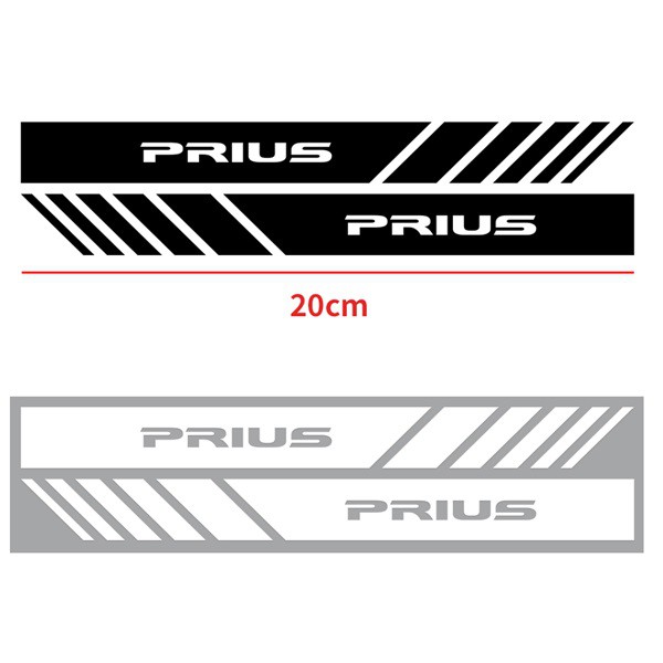 สติ๊กเกอร์สะท้อนแสงกระจกมองหลัง-toyota-prius-2-ชิ้น