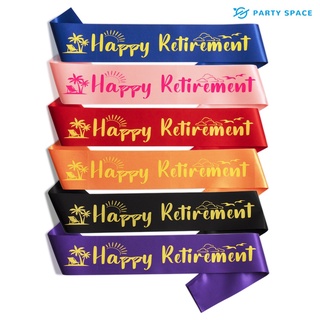 【ออกแบบใหม่】สายสะพาย Happy Retirement สําหรับผู้ชายและผู้หญิงเหมาะกับงานปาร์ตี้