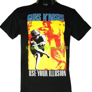 เสื้อยืดโอเวอร์ไซส์เสื้อวง Guns N Roses เสื้อวงดนตรีต่างประเทศ เสื้อวินเทจ กันส์แอนด์โรสเซส GUN556S-3XL