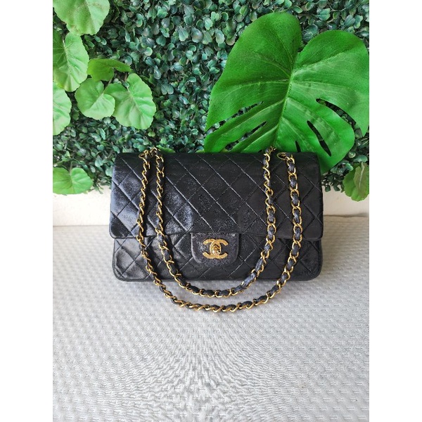 chanel-classic-double-flap-bag-black-lambskin