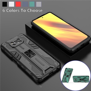 เคสโทรศัพท์มือถือแบบแข็ง กันกระแทก พร้อมที่ตั้งวางแม่เหล็ก 3D แฟชั่น สําหรับ Xiaomi Poco X3 Pro X3 NFC Pocophone X3 Pocox3 Pro X3Pro Xiomi Poco X3 Pro