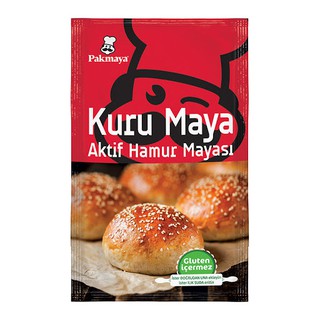 สินค้า (พร้อมส่ง)ยีสต์แห้งทำขนมปัง นำเข้าจากตุรกี Active Dry Yeast แบรนด์ Kuru Maya Aktif Hamur Mayası ขนาด100 กรัม