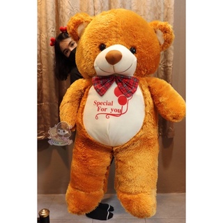 สินค้า ตุ๊กตาหมีขนปุยตัวใหญ่ ขนนุ่ม 1.1 เมตร (หมีลูกโป่ง)