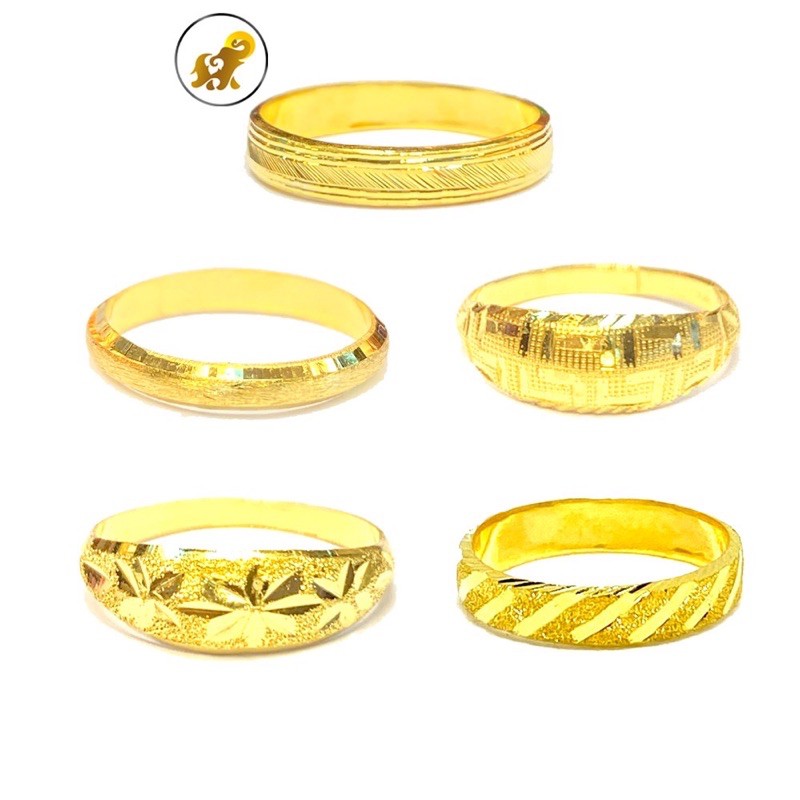 ภาพสินค้าแหวนทอง 1 กรัม (แจ้งลาย ได้เลยจ้า) น้ำหนัก1กรัม ทองคำแท้96.5% มีใบรับประกัน จากร้าน penchamps บน Shopee ภาพที่ 2