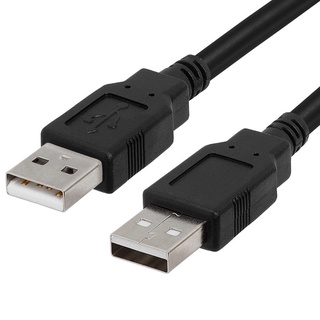 ภาพขนาดย่อของสินค้าสาย USB ตัวผู้ 2 หัว Type-A USB 2.0 สายเคเบิ้ล สายเชื่อมต่ออุปกรณ์ สำหรับ HDD,card reader,printers,cameras,พัดลม