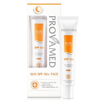 ++PROVAMED Sun SPF 50+ PA+ Face ขนาด 30 ml. สีขาว/สีเนื้อ +++