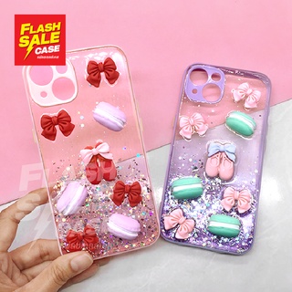 Samsung A12 A13 A20/30 A22(5G) A50 เคสมือถือ TPU ขอบสีกันกล้อง กากเพชรกริตเตอร์ไล่สีติดอไหล่มาการอง