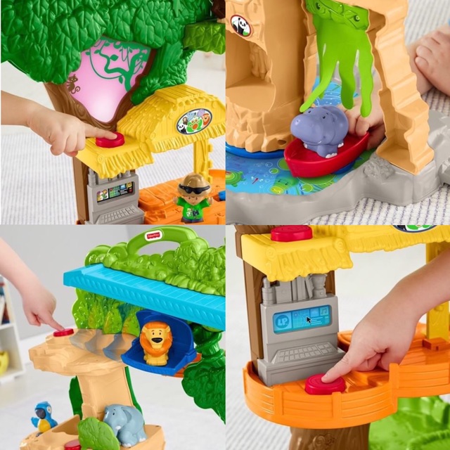 ของเล่นท๊อปรีวิว2019-fisher-price-little-people-happy-animals-habitat-share-and-care-safari-ซุ้มกิจกรรมผจญภัยกับสัตว์ป่า