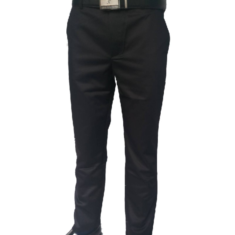 กางเกงสแล็คชาย-กางเกงสแล็คขายาวสีดำผ้ายืดชาย-กางเกงทำงานขายาวสีดำ