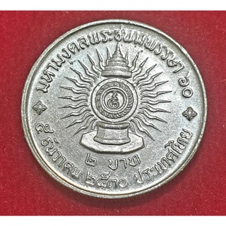 ภาพขนาดย่อของภาพหน้าปกสินค้าเหรียญ 2 บาท เหรียญนิกเกิลที่ระลึก วาระ 60 พรรษา เหรียญไม่ผ่านการใช้งาน จากร้าน nukanda89 บน Shopee ภาพที่ 3