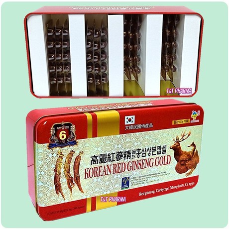 korean-red-ginseng-gold-โสมแดงเกาหลี-อายุ-6-ปี-สกัดเข้มข้น100-1150mg-1-กล่องมี-60-เม็ด-โสมแดงเกาหลีของแท้100